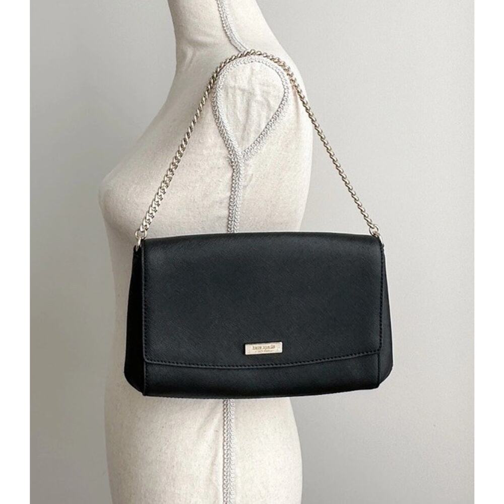 Kate Spade Leather Shoulder Bag Black Leather CL